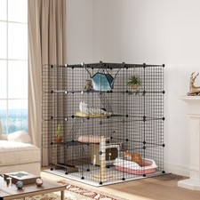 PawHut DIY 4 Tier Cat Cage