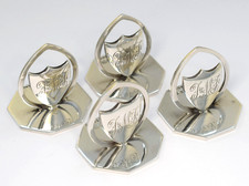 4 Antique Sterling Silver