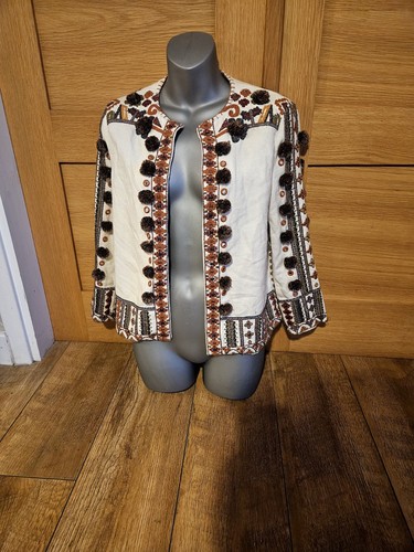 Zara embroidered embellished - zara,