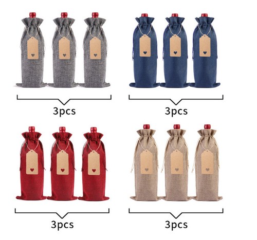 12pcs wine bottle bags - 12pcs,