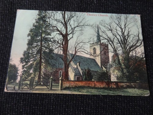 Thorley church postcard - thorley,