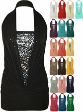  New ladies tops Halter Neck