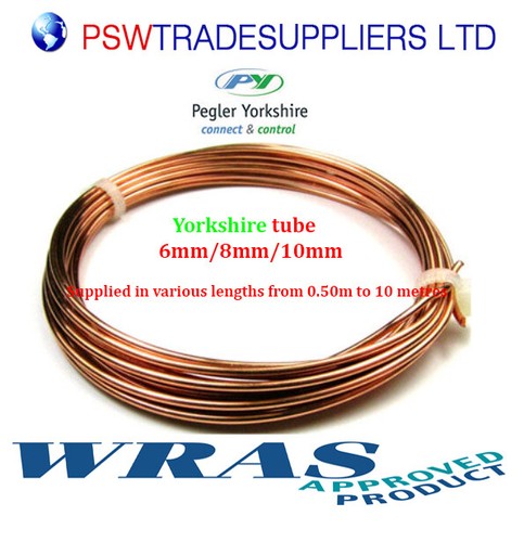 Copper pipe 6mm - copper,