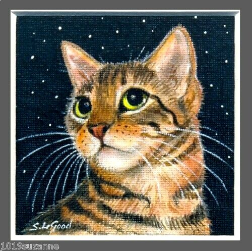 Bengal cat art print from - cat,