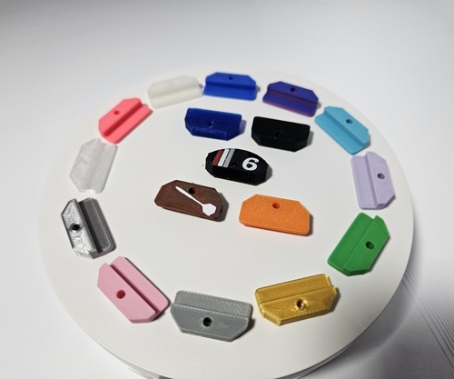 Dart board number ring - dart, clips
