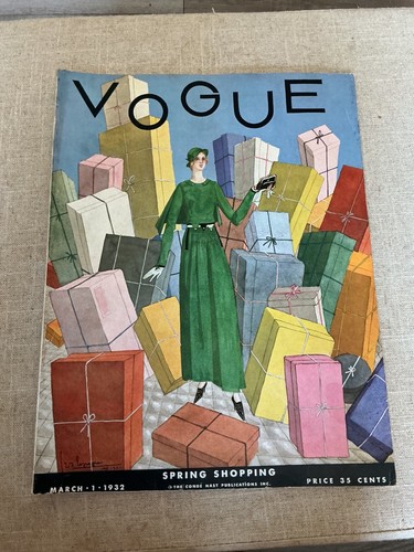 Vintage vogue magazine - vogue, march