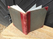 Antique Victorian Ledger - Red