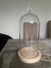 Glass Dome With Wooden Base