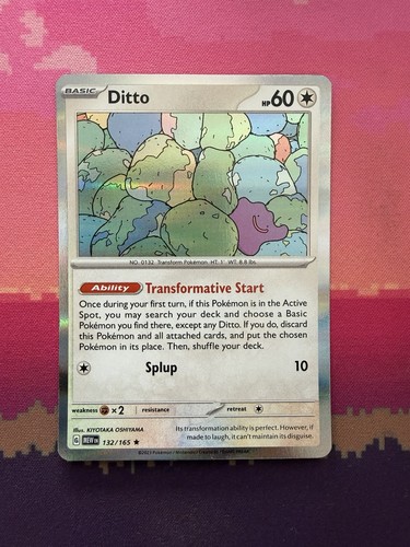 Pokemon card ditto 151 holo - ditto,