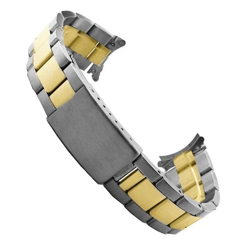 Stainless steel oyster strap - steel,