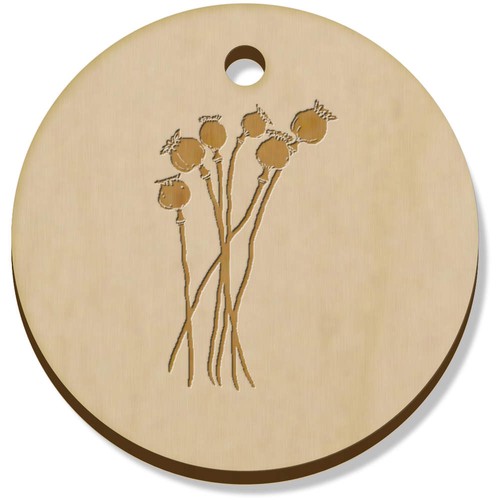 34mm poppy seed heads - 11, 'poppy