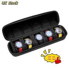 Portable Watch Storage Box Travel Storage Organizer Watch Roll Display Case UK