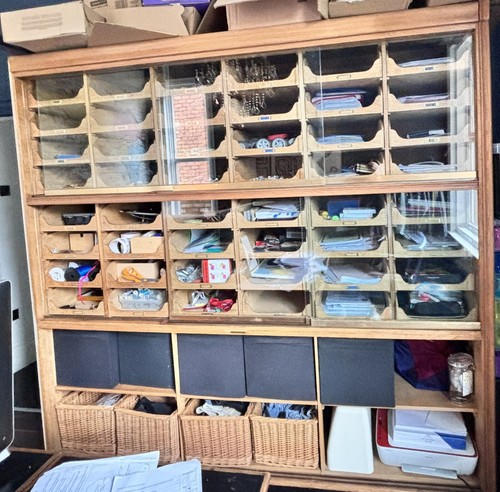 Drawer oak stripped waxed - stripped, &