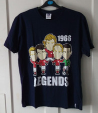 Matalan Mens Football 1966 Legends Tiny Idols Cotton T-shirt - Size XL - Used