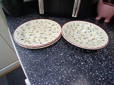 STAFFORDSHIRE OAKWOOD SALAD PLATES X 2 CEREAL BOWL X 1 - SPARES