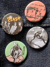 Set of 4 x 25mm The Clash