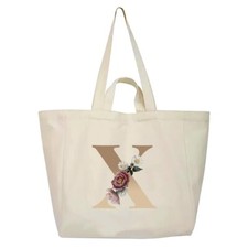 Reusable Canvas Extra Large Tote Grocery Shopping Bag Multi Purpose shoulder bag