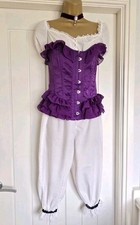 Purple underbust corset - underbust, saloon