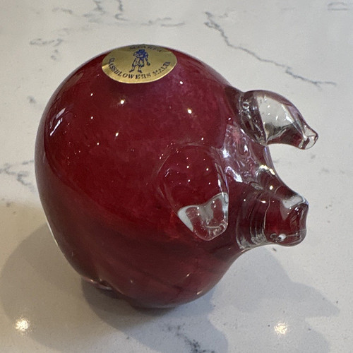 Mtarfa malta art glass pig - art,