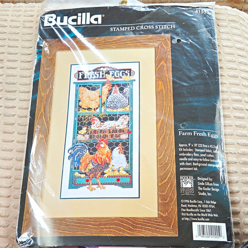 Bucilla stamped cross stitch - stamped,