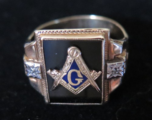 Vtg 1950s masonic - masonic, 10k