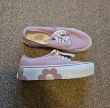 Vans Platform Daisies Trainers Size 6 Pink