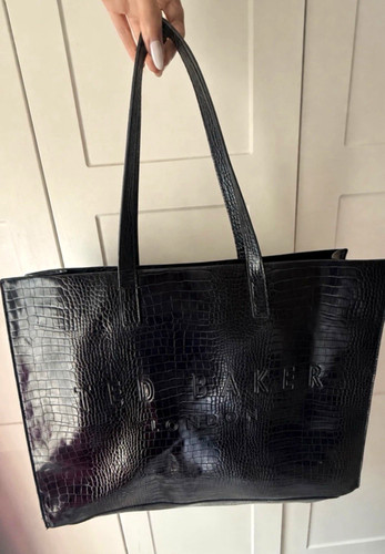 Ted baker black croc embossed - ted,