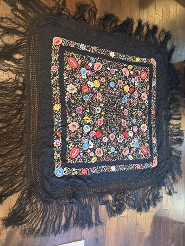 Silk spanish piano - spanish, shawl