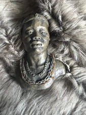 Vintage African Head Statue