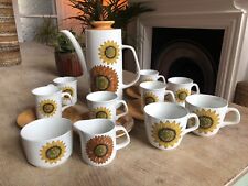 j&g Meakin Coffee Set Palma Sunflower