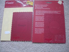 Card Making Brass Pricking Stencils & Embossing Plates x 4, 2 x Ornare + 2 brass