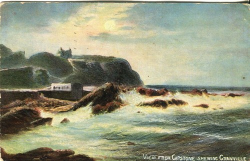 Devon coast capstone postcard - coast,