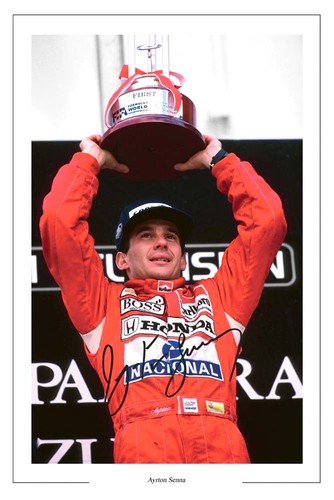 Ayrton senna autograph - ayrton,
