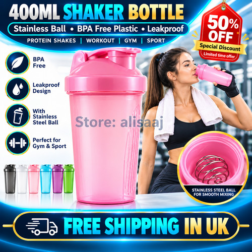400ml protein shaker bottle - shaker,