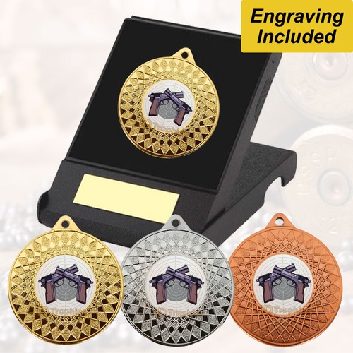 Pistol shooting medal - pistol, in