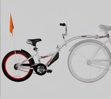 Weeride Tagalong Trailer Bike Folding Tow Bar Alloy 20" Wheel Silver