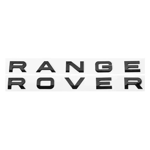 Gloss black badge letters - badge,