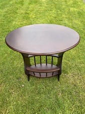 Newspaper Holder Baroque Letter Tray Wall Side Table Rack Marquetry Antique Wood