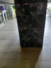 Large Marble Coffee Table Beige Black and Brown Furniture