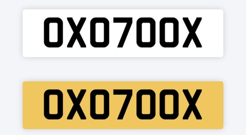 Unique private number plate - unique,