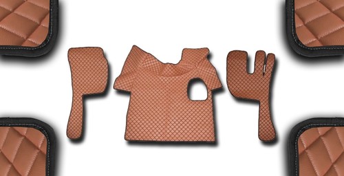 Brown eco leather floor - floor, mats