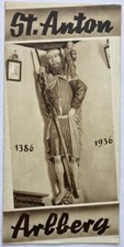 Original Vintage Travel Brochure ST. ANTON ARLBERG - MOUNTAINS - AUSTRIA - 1936