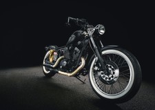 Black Cruiser Motocycle with