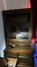 Old Charm Carved Oak Tall 4