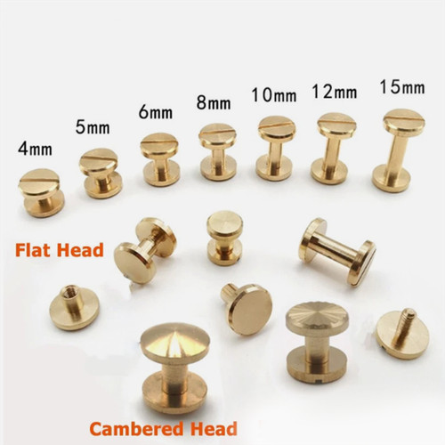 3mm 50mm solid brass leather - 3mm-50mm,