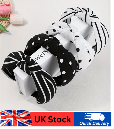 4pcs wide soft headband women - soft,