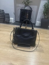 Coach Black Small Borough Satchel Sling Bag Leather Crossbody Bag Handbag