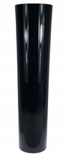 Black Glossy Tall Glass Vase