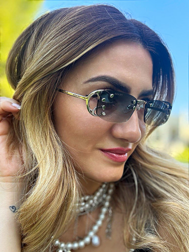 Prada spr c57 rimless shield - prada,