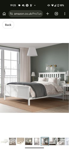 Ikea hemnes double bed white - ikea,